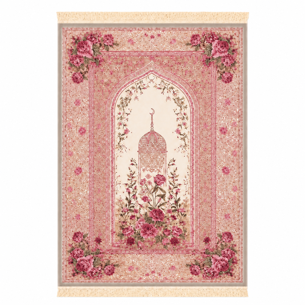 Luxurious Thick Prayer Mat with Tassels