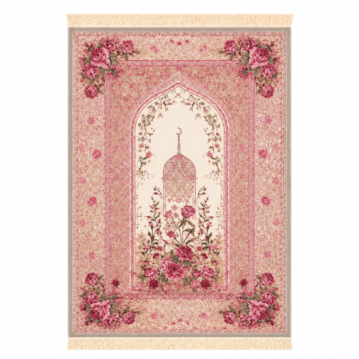 Luxurious Thick Prayer Mat with Tassels