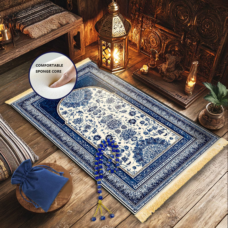 Prayer Rug Set with Tasbih Prayer