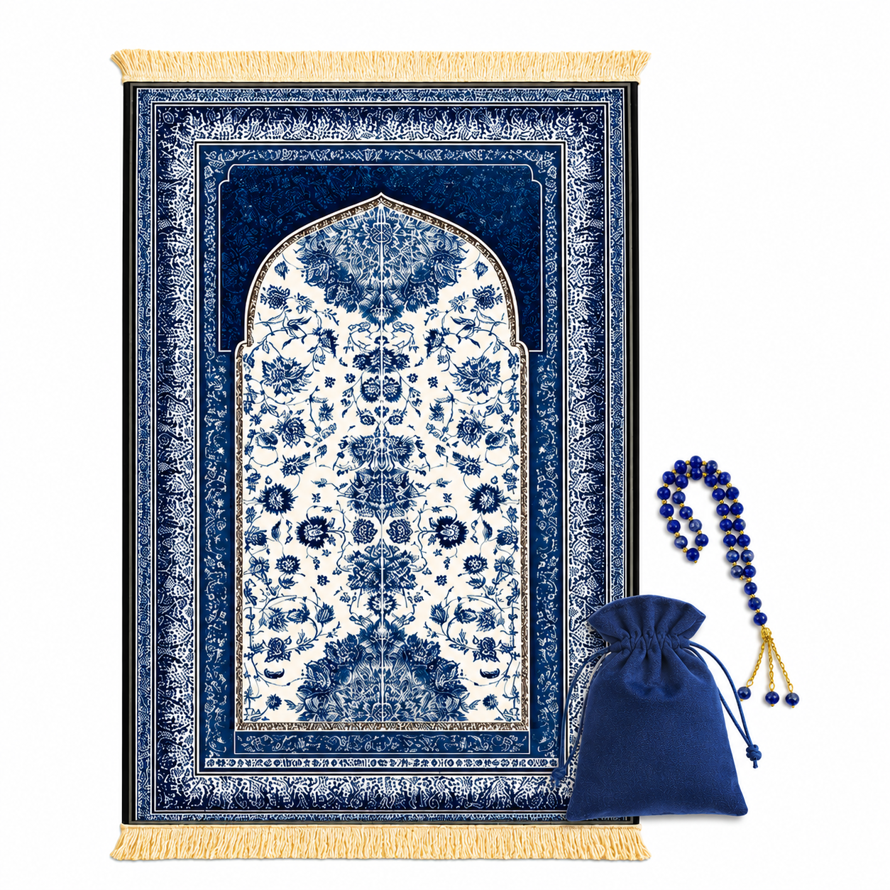 Prayer Rug Set with Tasbih Prayer