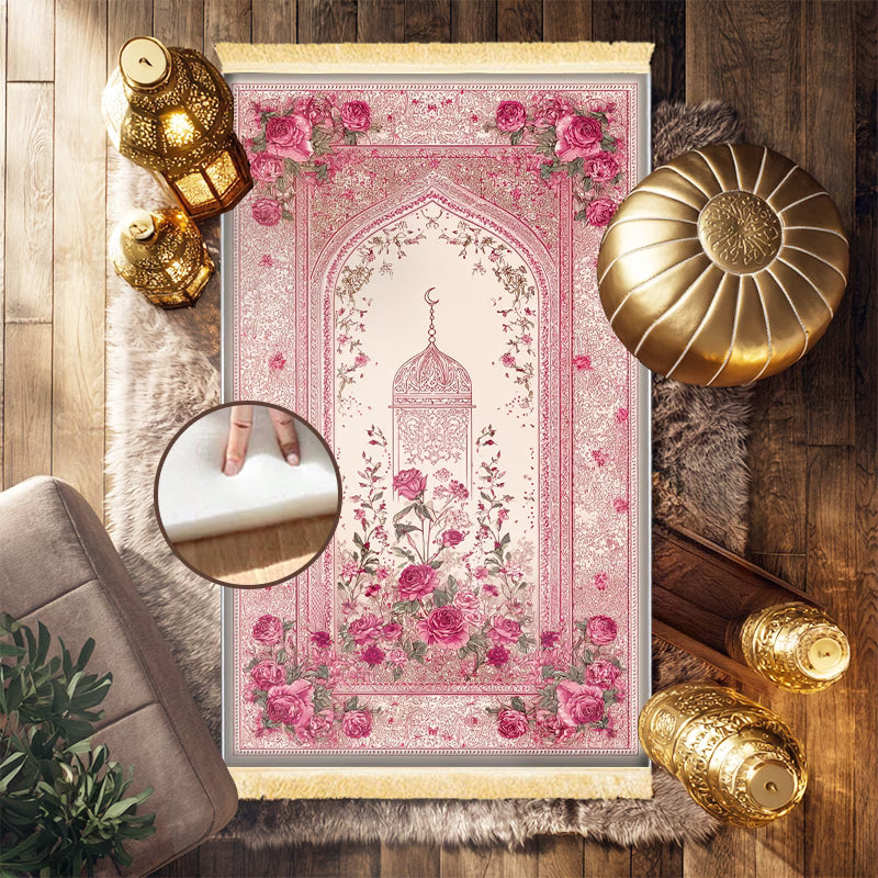 Luxurious Thick Prayer Mat with Tassels